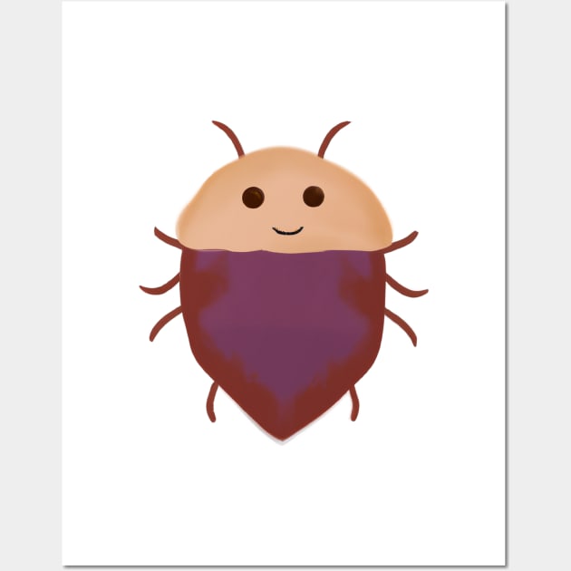 Cute Bedbug Drawing Wall Art by Play Zoo